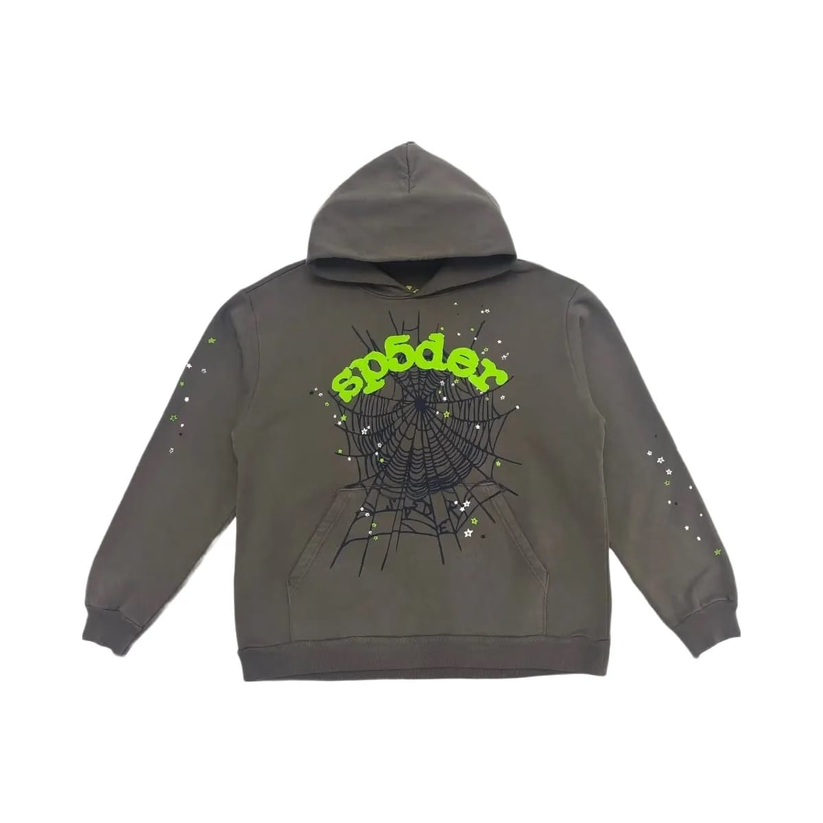 SP5DER Wait Web Hoodie Slate Grey