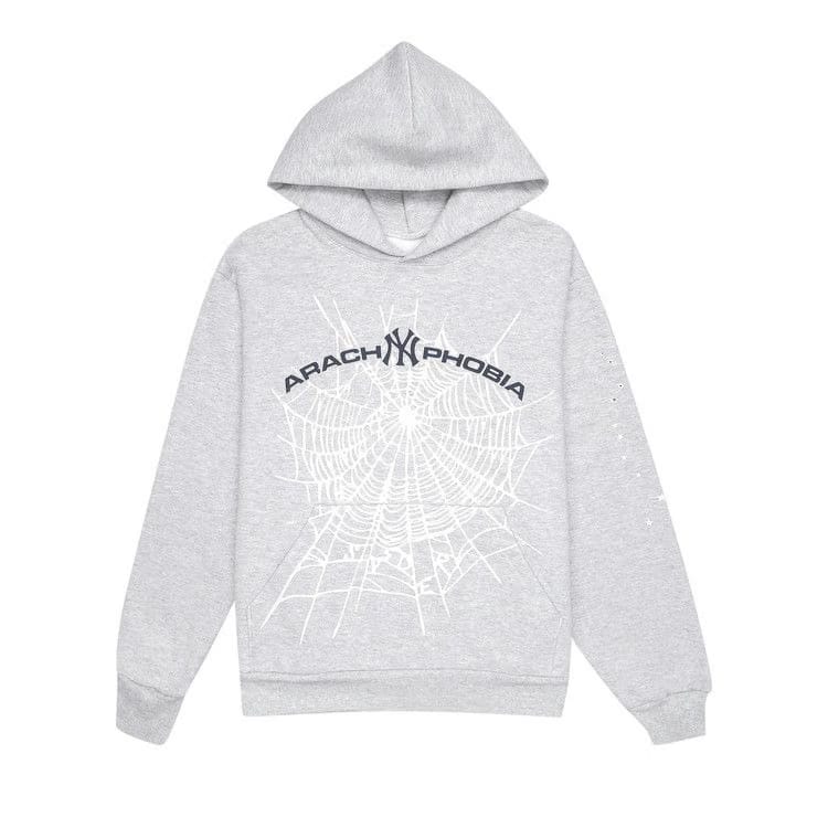 SP5DER Arach Ny Phobia Hoodie Ash Grey
