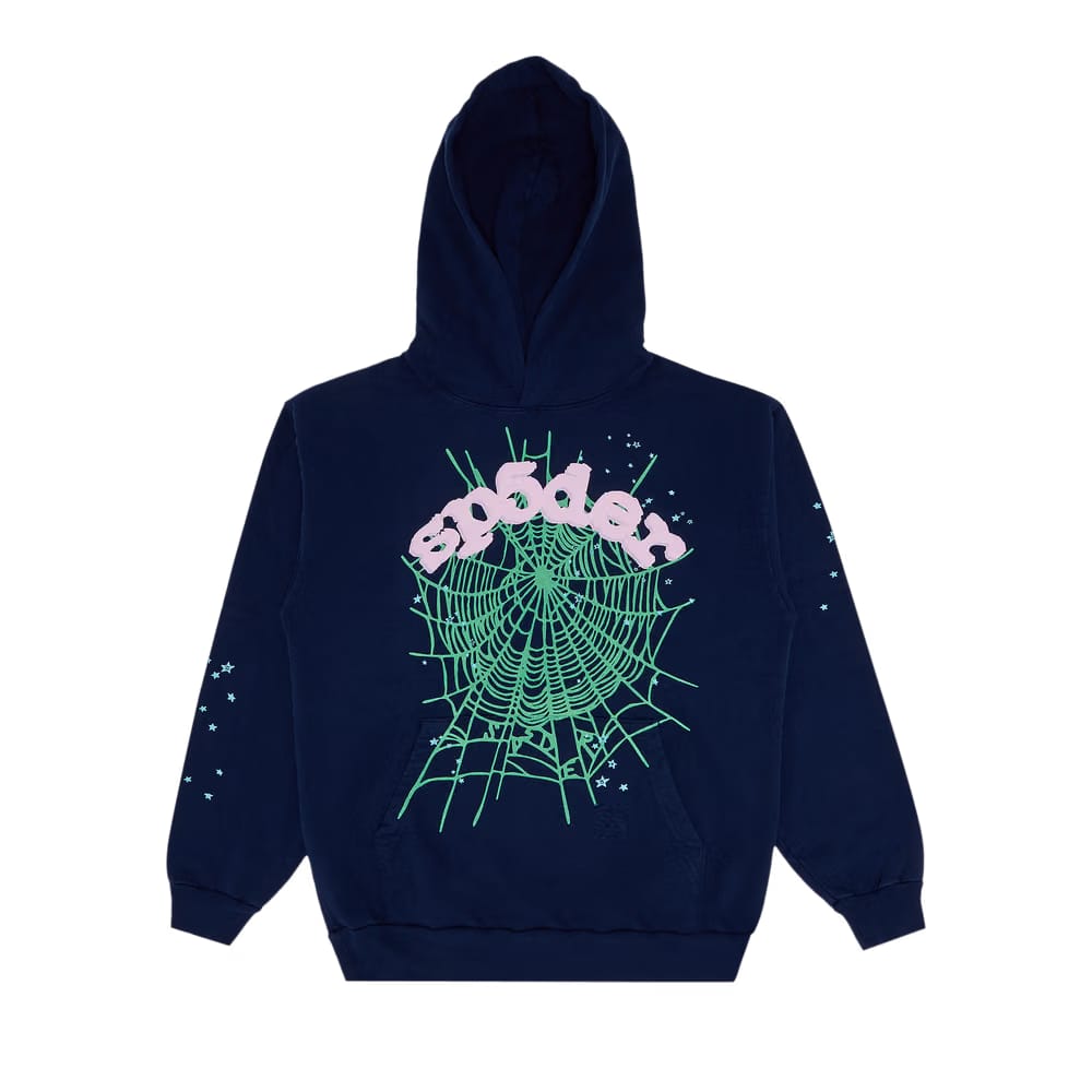 SP5DER Og Web Hoodie Navy