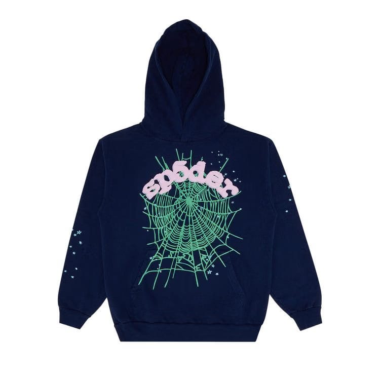 SP5DER Og Web Hoodie Navy