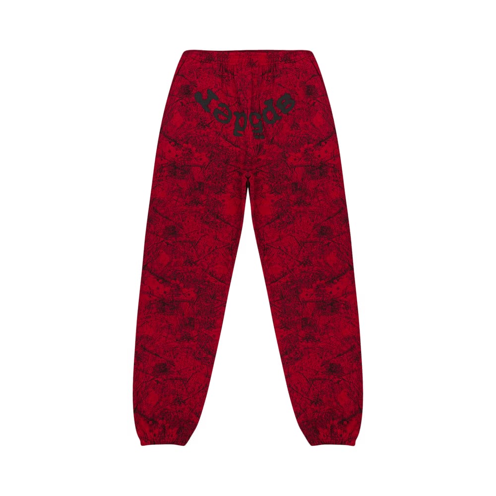 Sp5Der OG Tree Camo Sweatpant Red