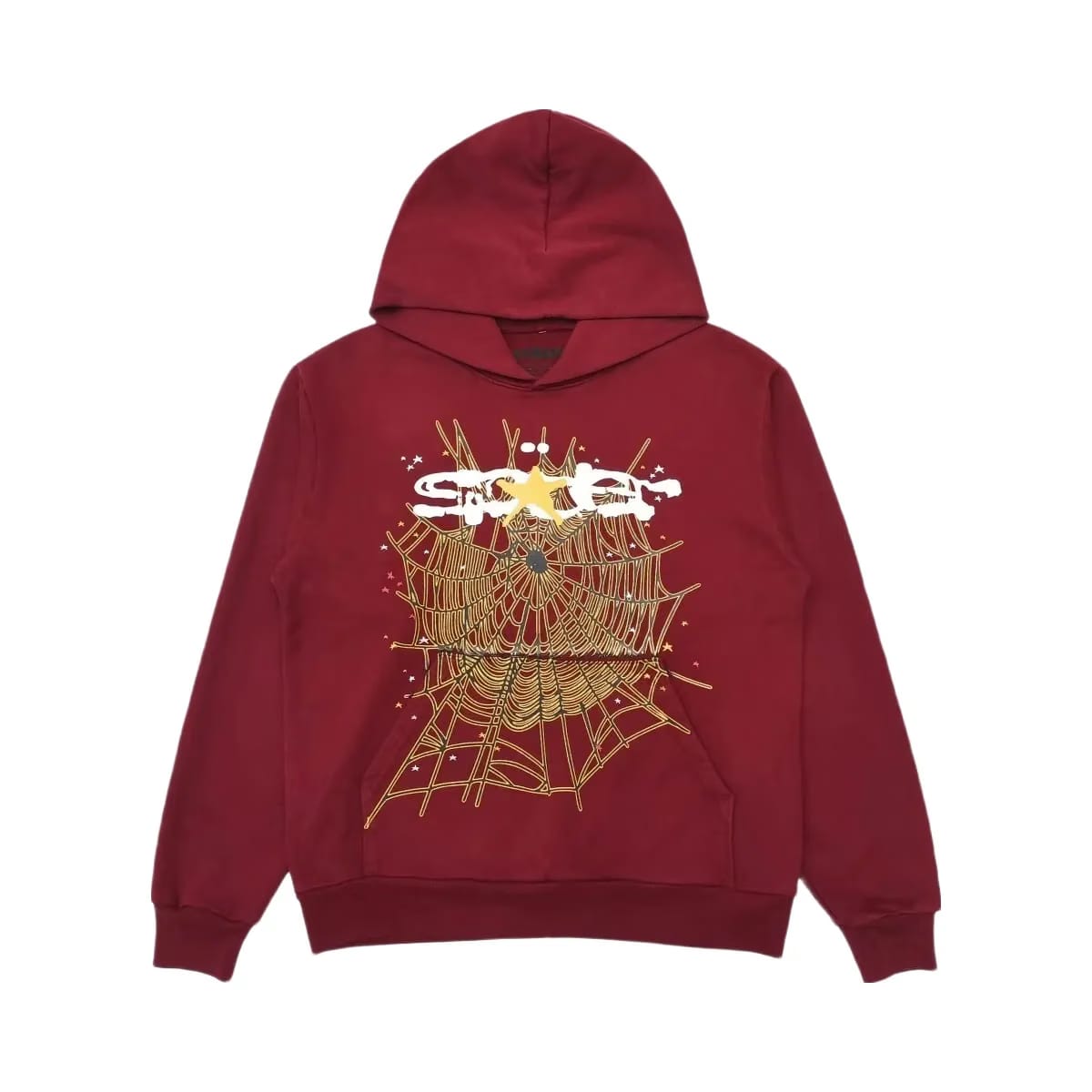 SP5DER Logo Hoodie Maroon