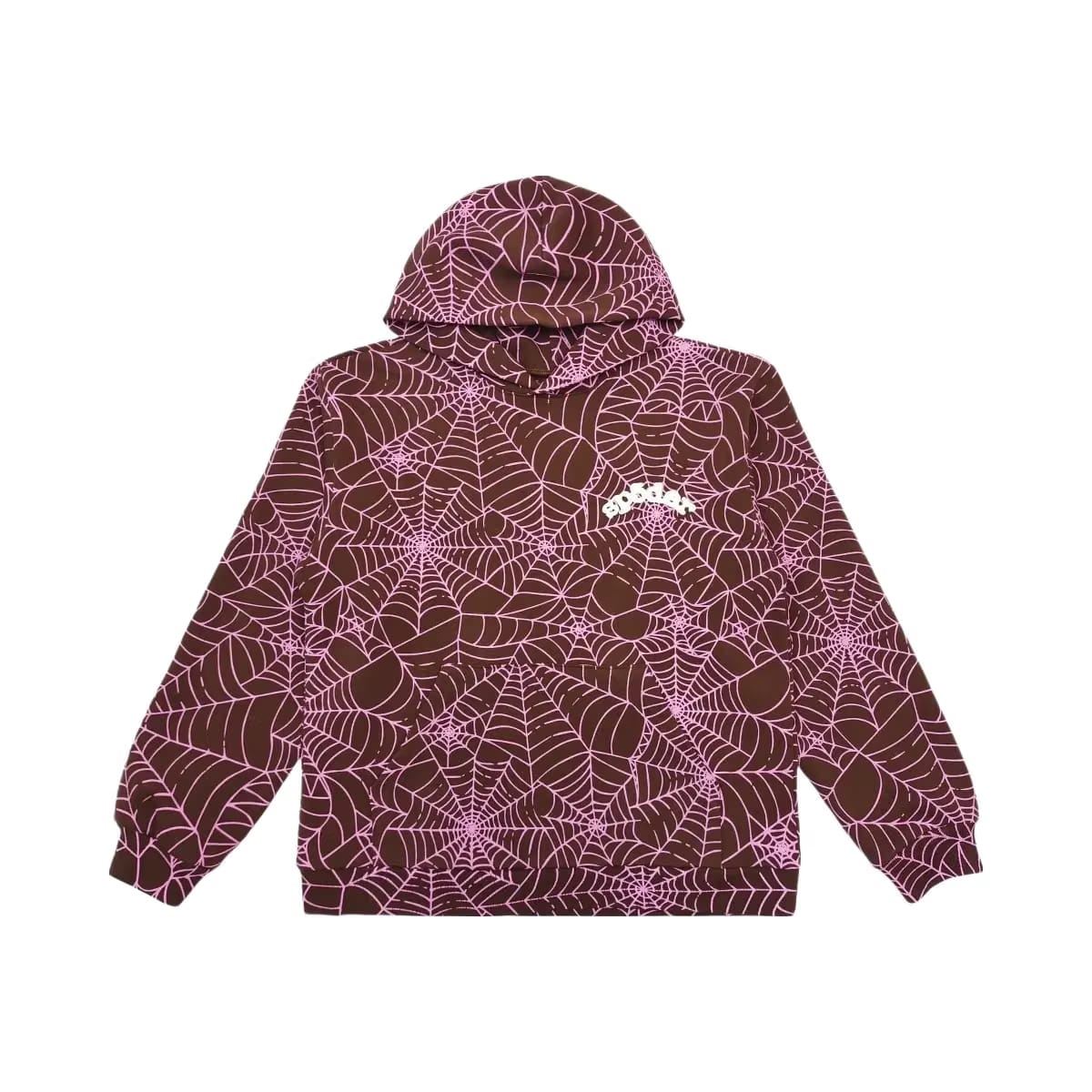 SP5DER Aop Hoodie Brown