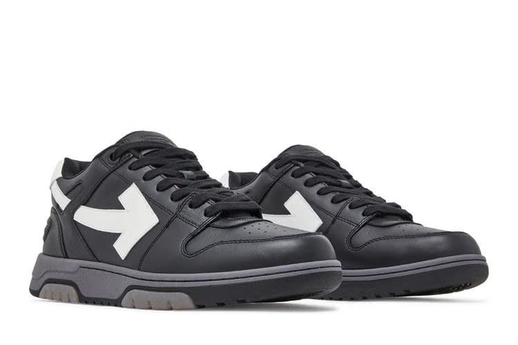 OFF-WHITE Out Of Office OOO Low Tops Black Grey FW21