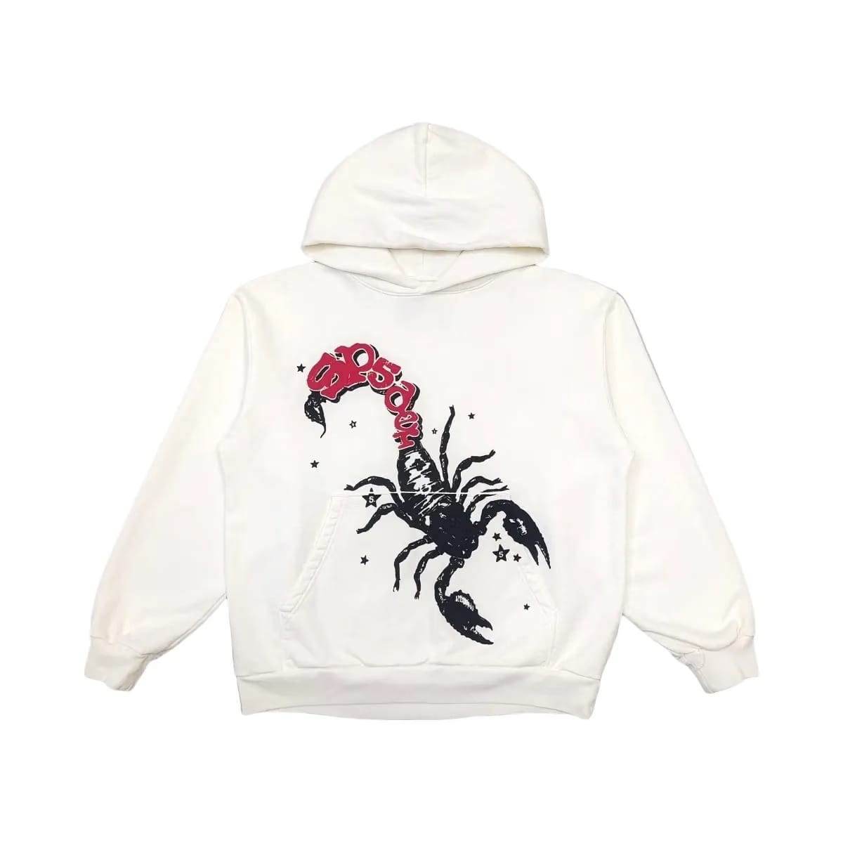 SP5DER X Mariah The Scientist Scorpion Hoodie Cream