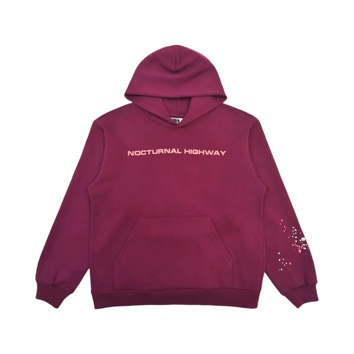 SP5DER Nocturnal Highway Hoodie Dark Purple
