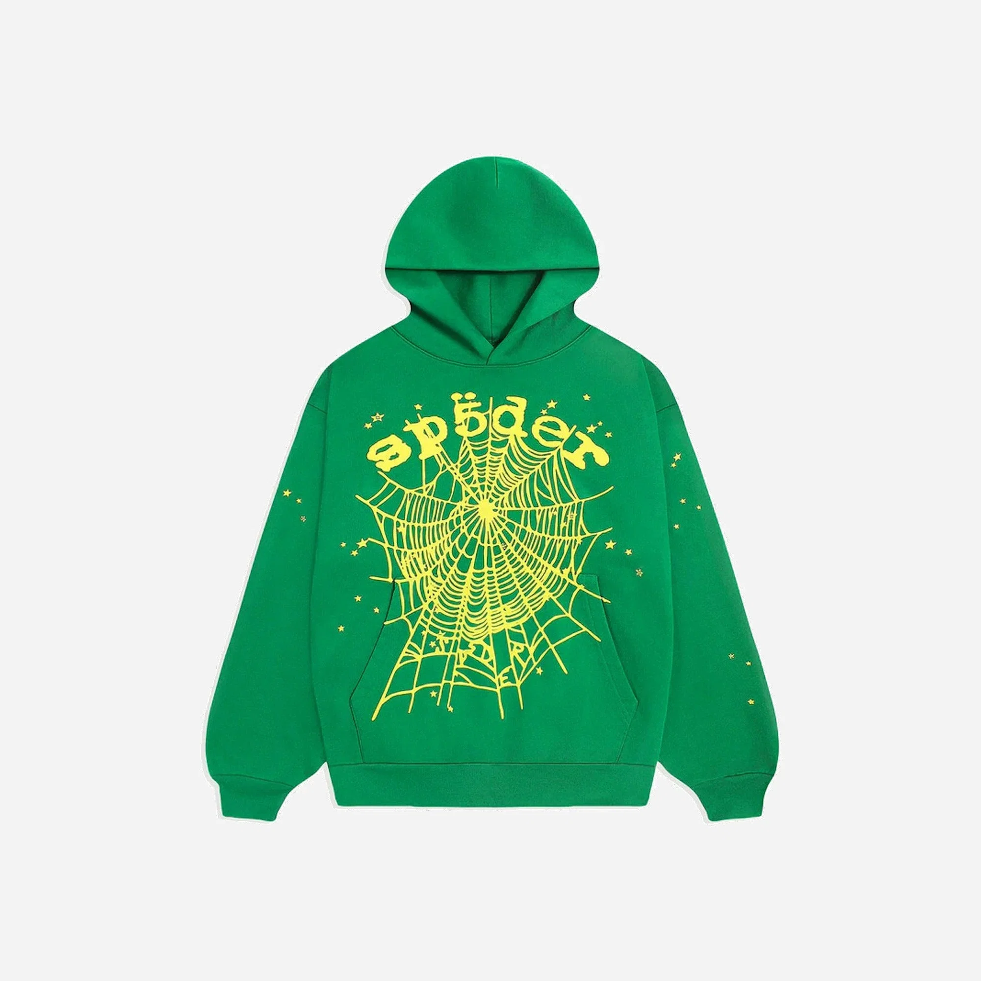 Sp5Der Star OG Web V2 Hoodie Slime Green