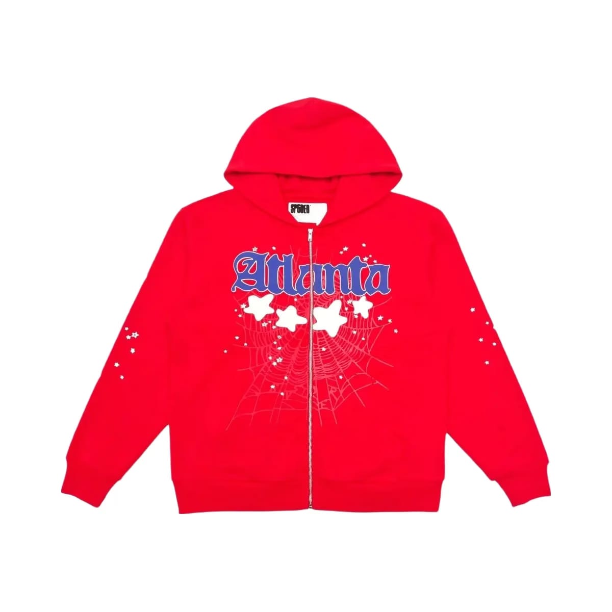 SP5DER Atlanta Zip Up Hoodie Red
