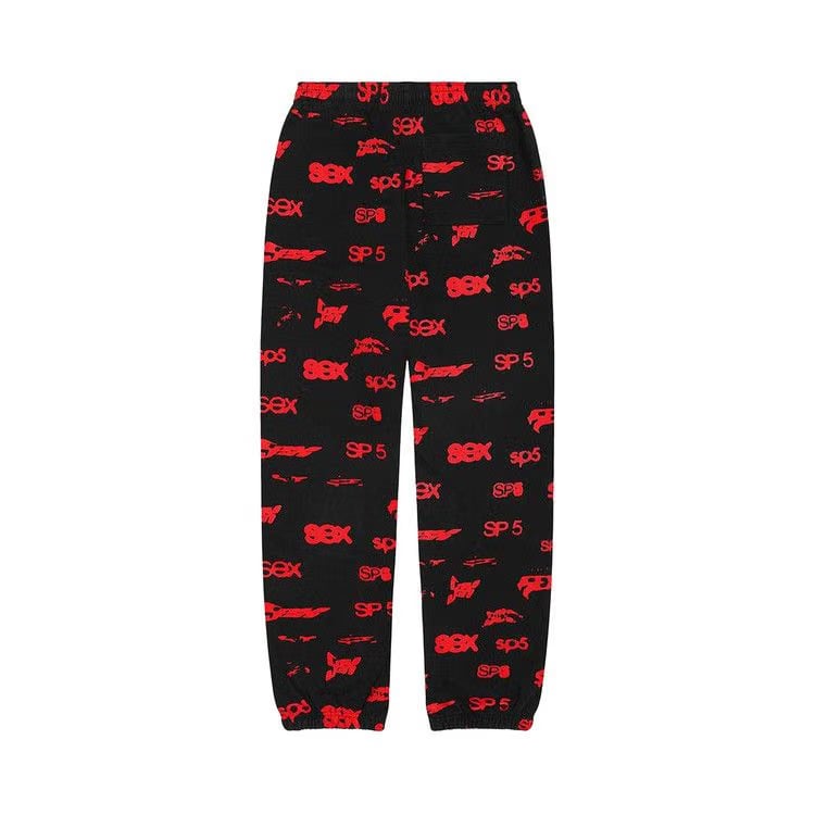 SP5DER Sex Aop Sweatpant Black