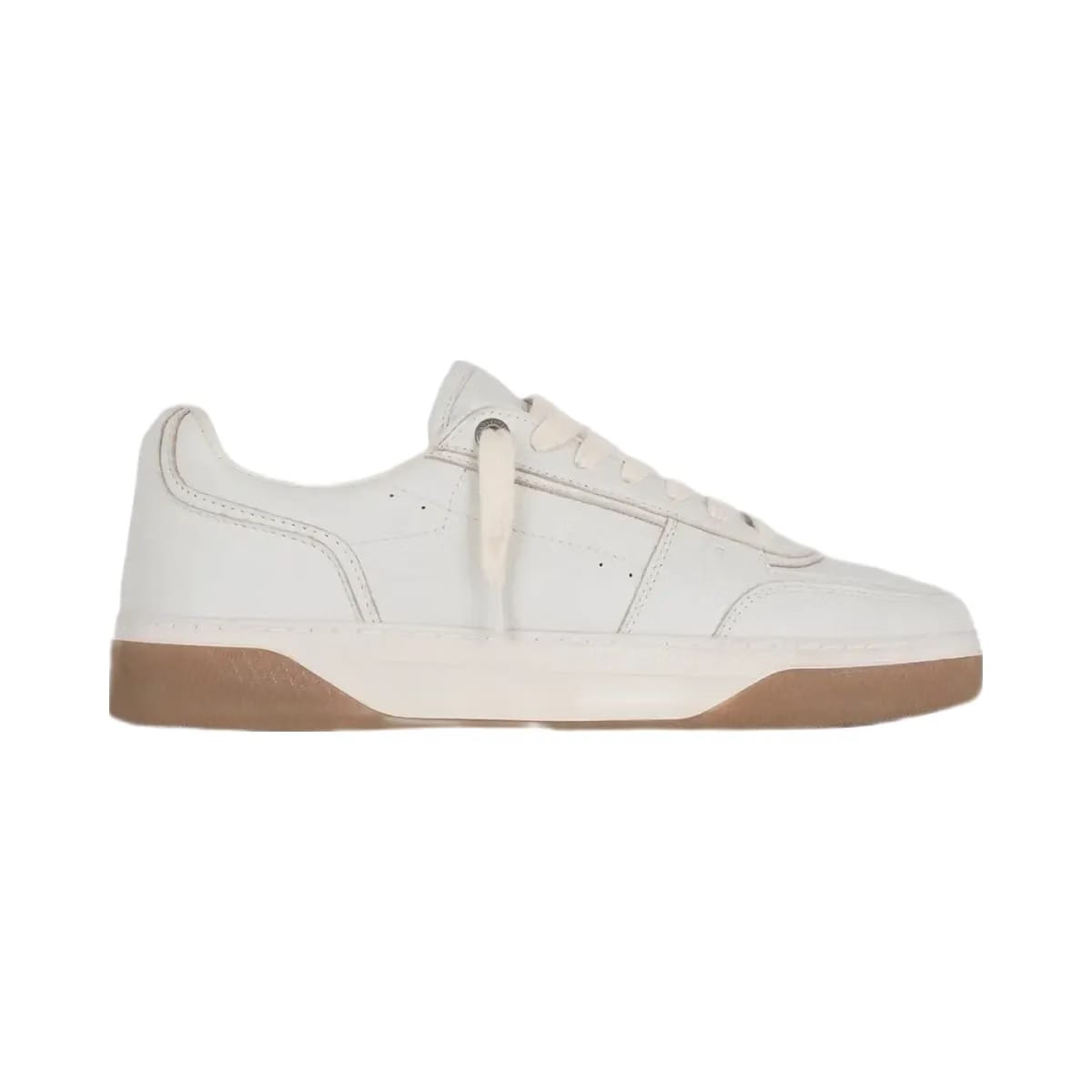 Represent Initial Sneaker Leather Vintage White Gum