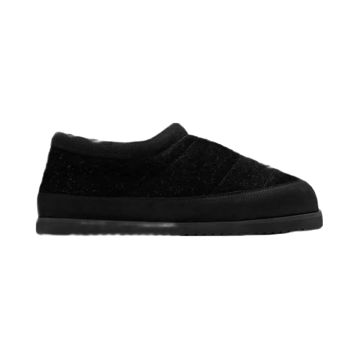 Represent Winter Mule Hairy Suede Black
