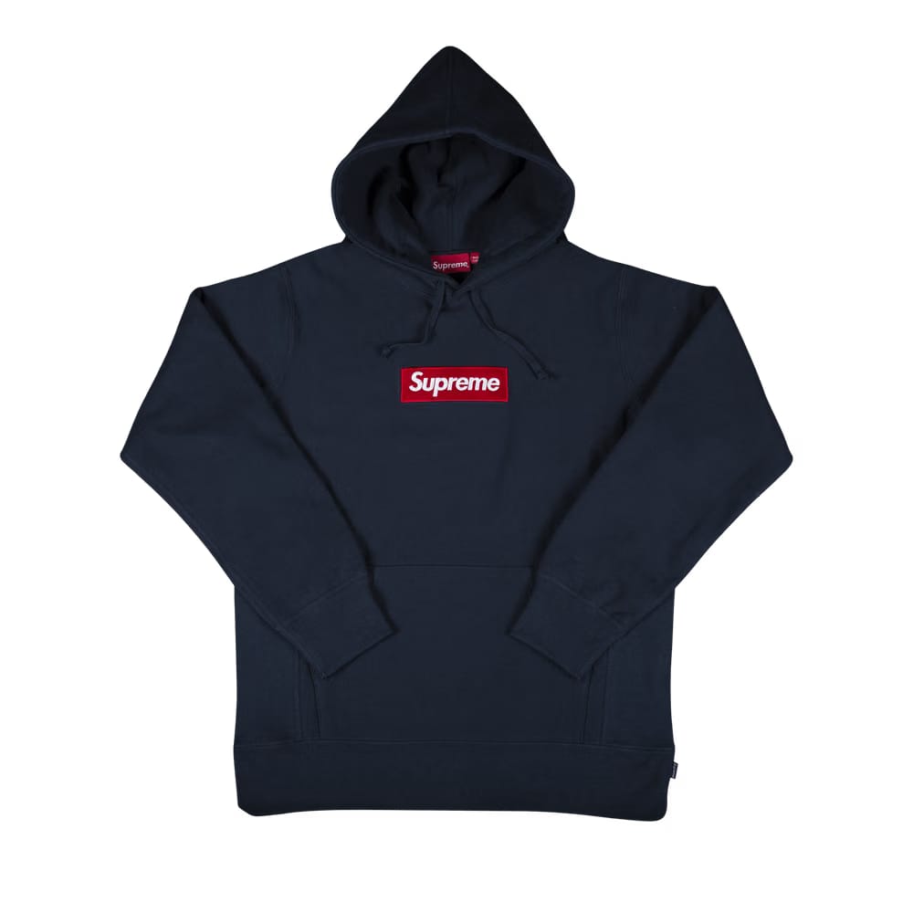 Supreme Box Logo Hoodie Navy