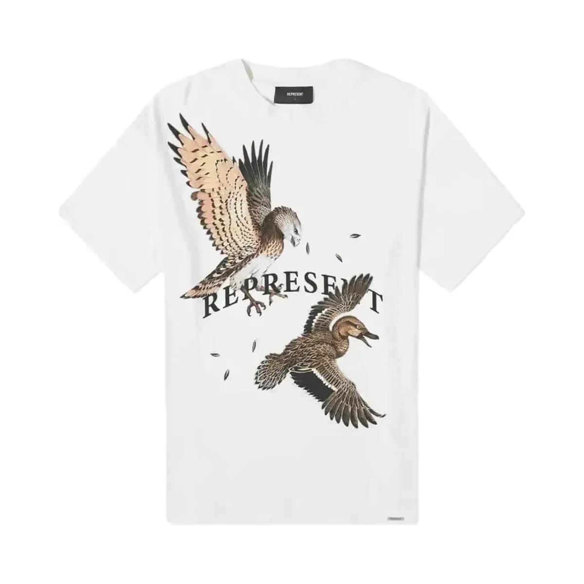 Represent Birds Of Prey T-Shirt White/Brown