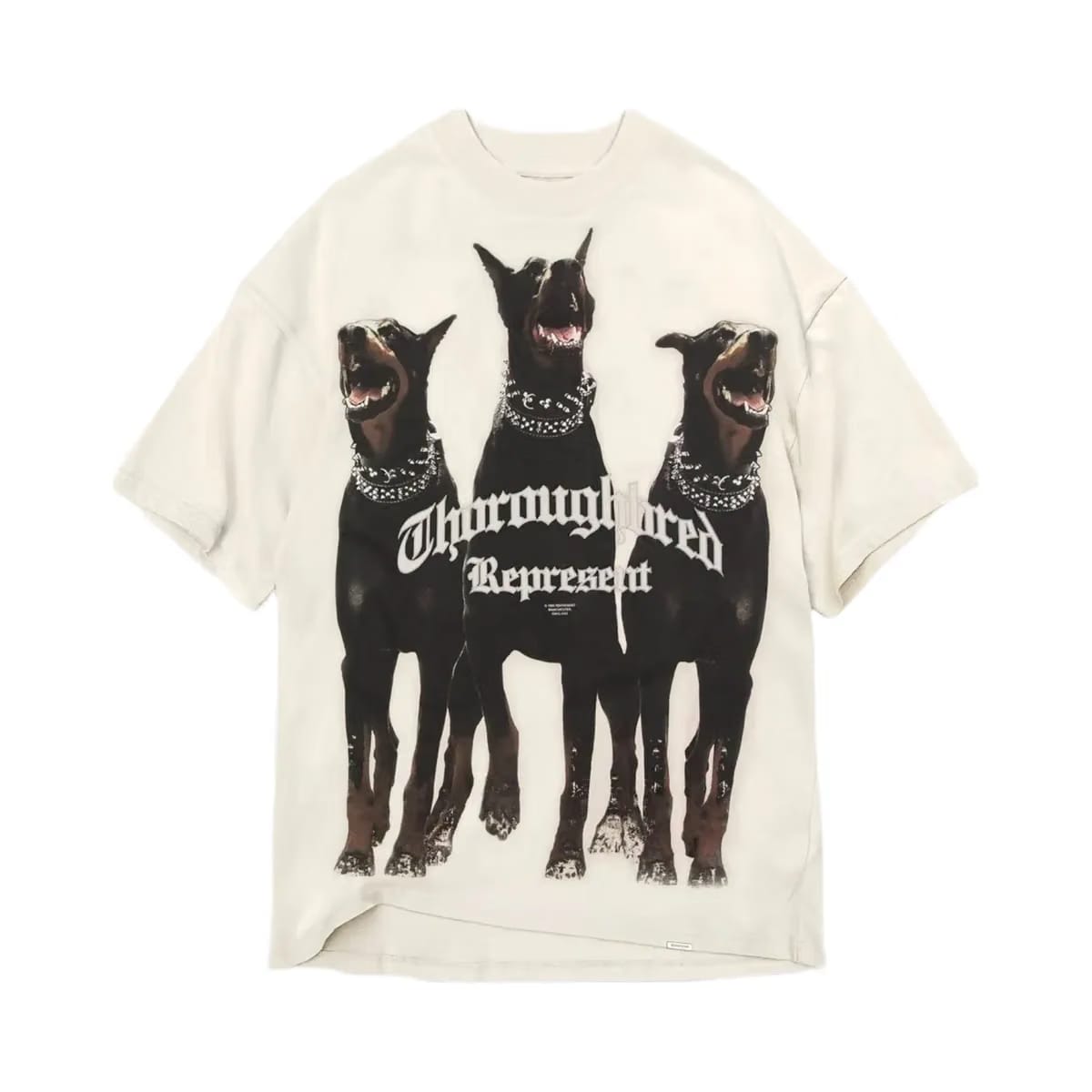 Represent Thoroughbred T-Shirt Vintage White/Black