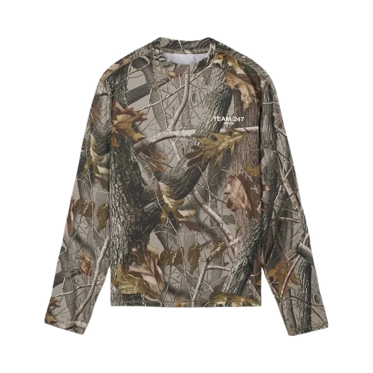 Represent 247 Realtree Long Sleeve Mesh T-Shirt Camo