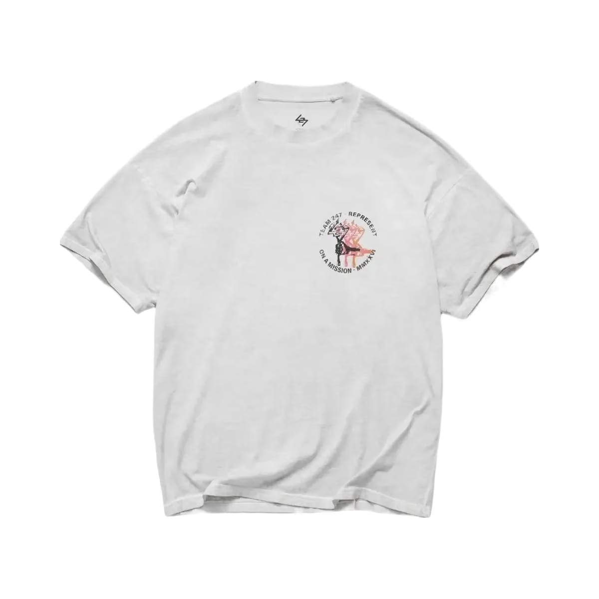 Represent 247 Torch Boxy T-Shirt Bleach Wash