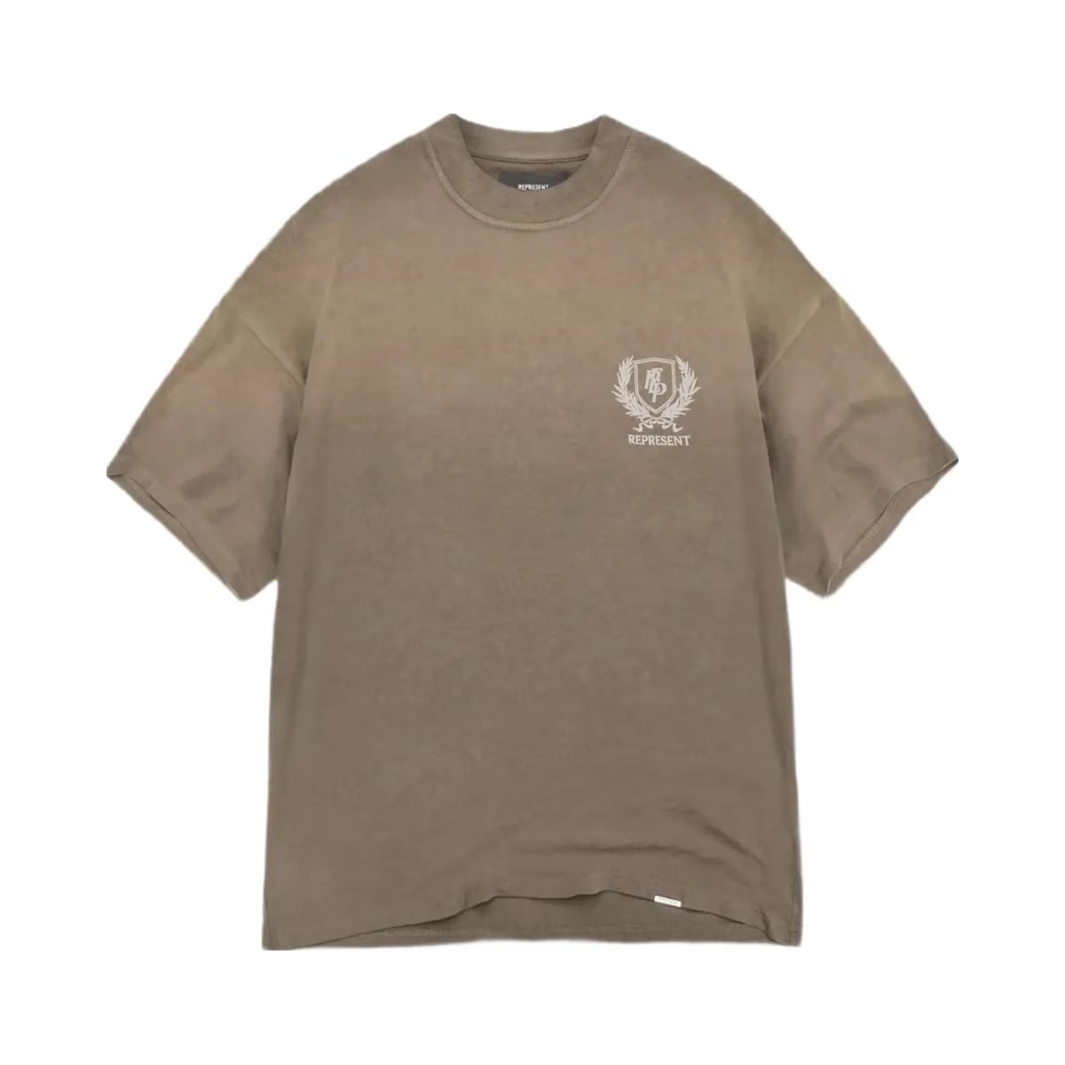 Represent Crest T-Shirt Dark Taupe