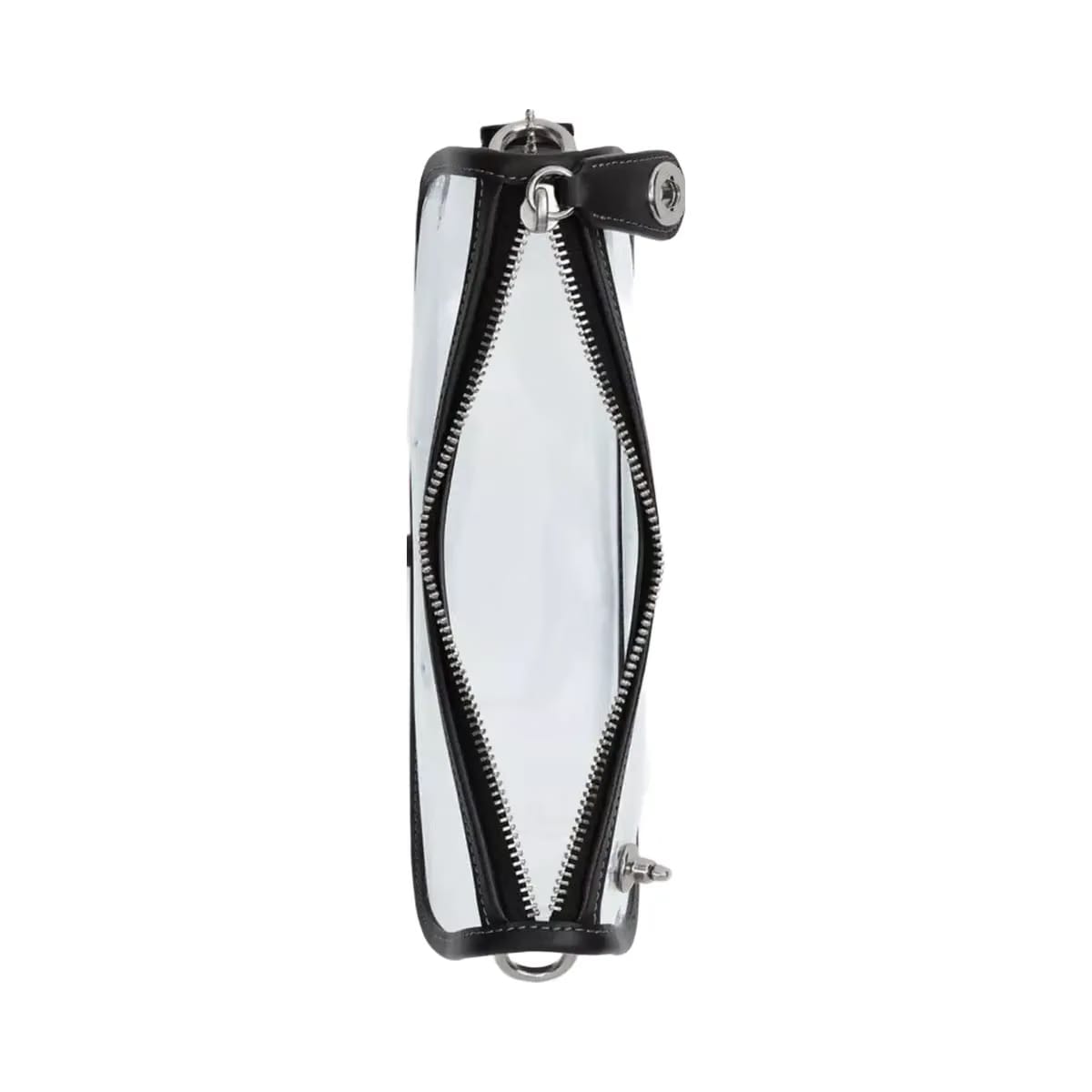 Coach Stadium Swinger Bag in Silver Black