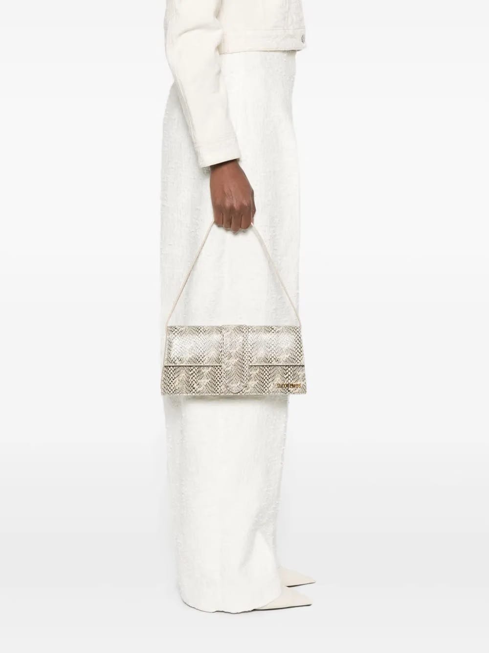 snakeskin shoulder bag