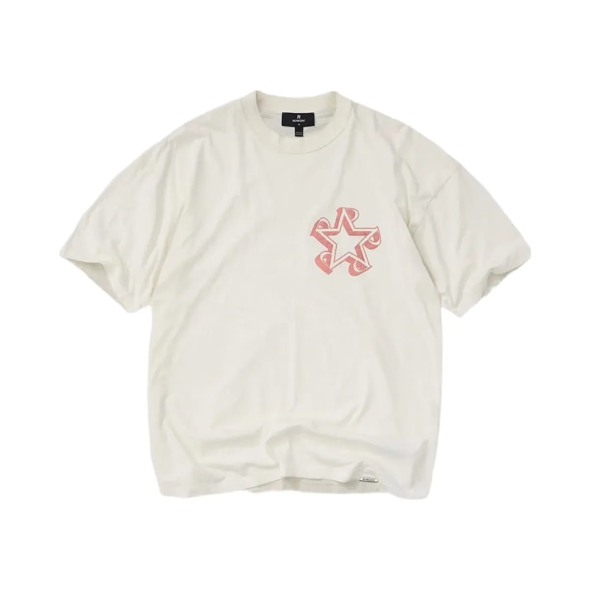 Represent Initial Star T-Shirt Flat White