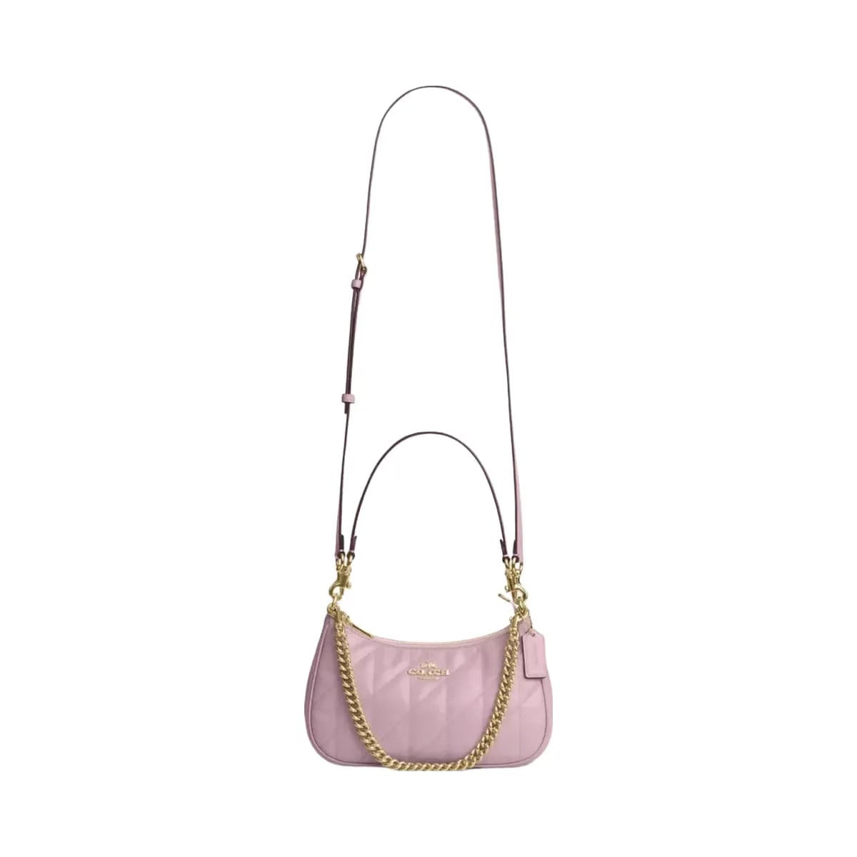 Coach Teri Shoulder Bag With Quilting in Gold Carnation