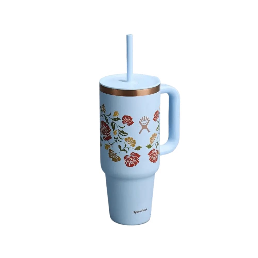 Hydro Flask 40 OZ Travel Tumbler Western Light Blue