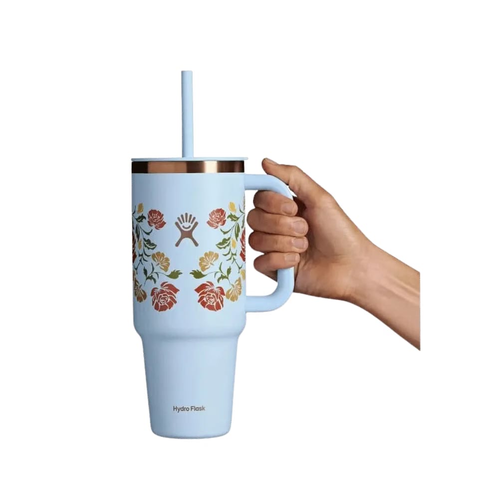 Hydro Flask 40 OZ Travel Tumbler Western Light Blue