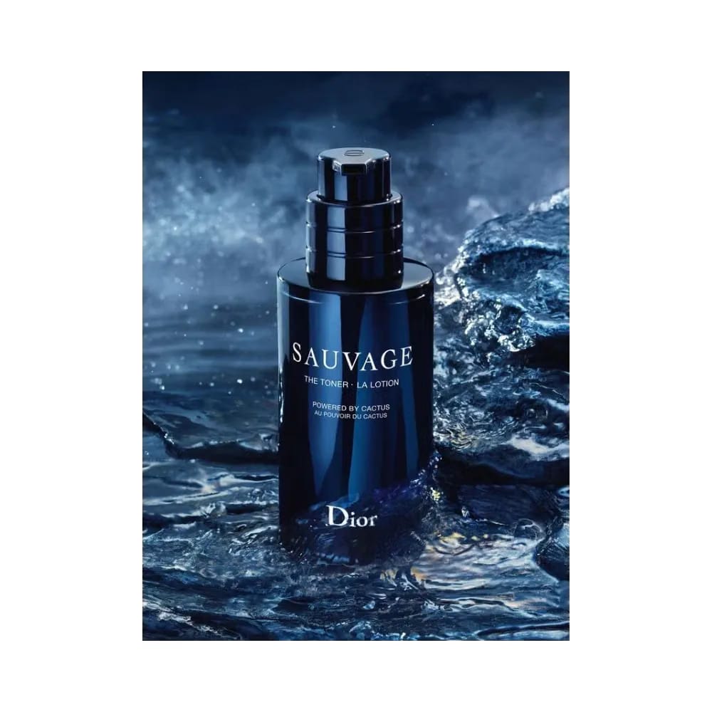 Dior Sauvage Skincare Ritual Set Cleanser, Toner and Serum – Purifying, Energizing, Anti-Aging – Powered By Cactus