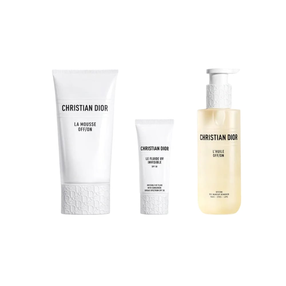 Dior Double Cleanse + Protect Skincare Set