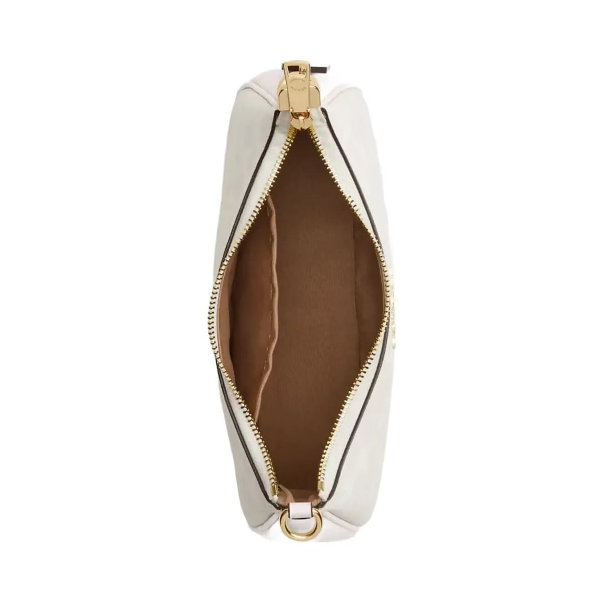 Coach Teri Shoulder Bag In Signature Canvas in Gold White Chalk