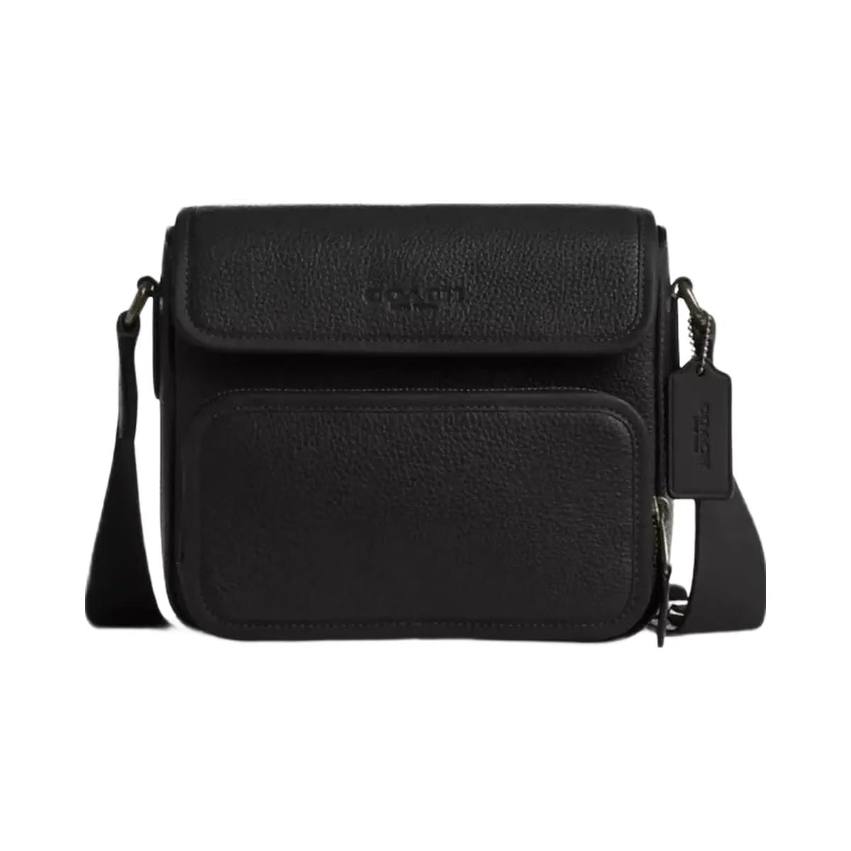 Coach Sullivan Flap Crossbody Bag in Gunmetal Black
