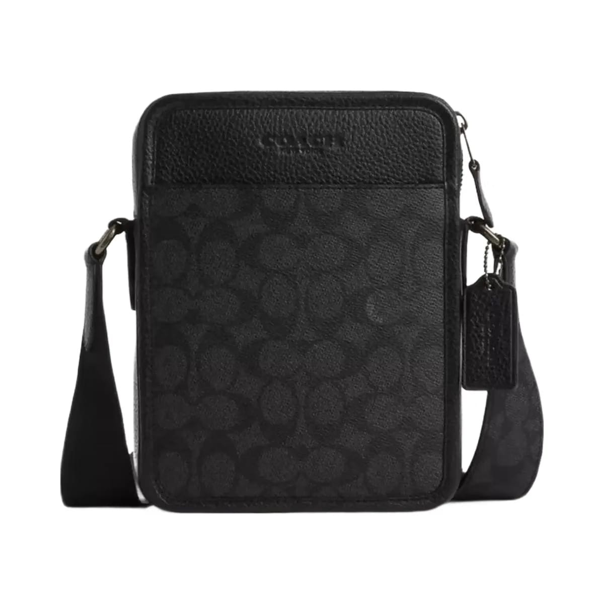 Coach Sullivan Crossbody Bag In Signature Canvas in Gunmetal Charcoal Black