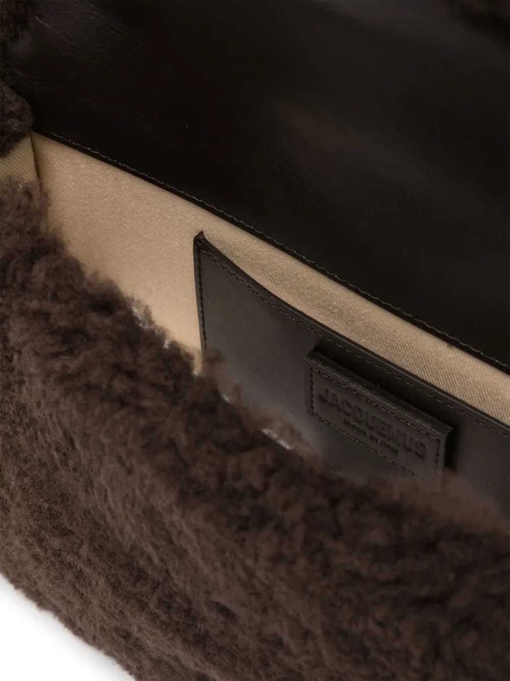 Le Bambidou shearling shoulder bag