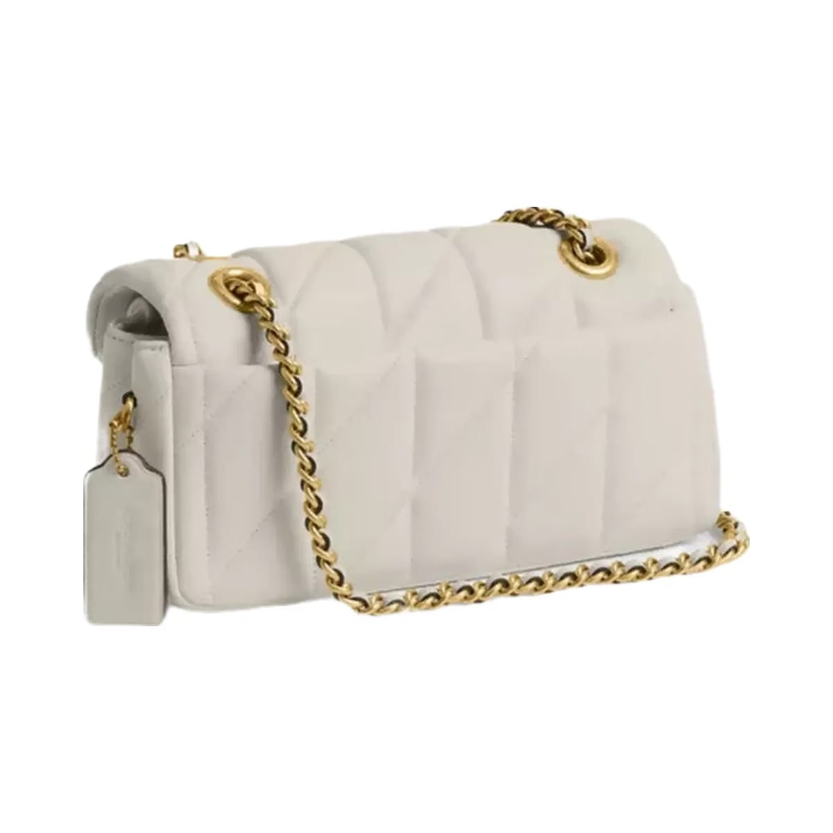 Coach Tabby Shoulder Bag 20 With Pillow Quilting in Brass Chalk