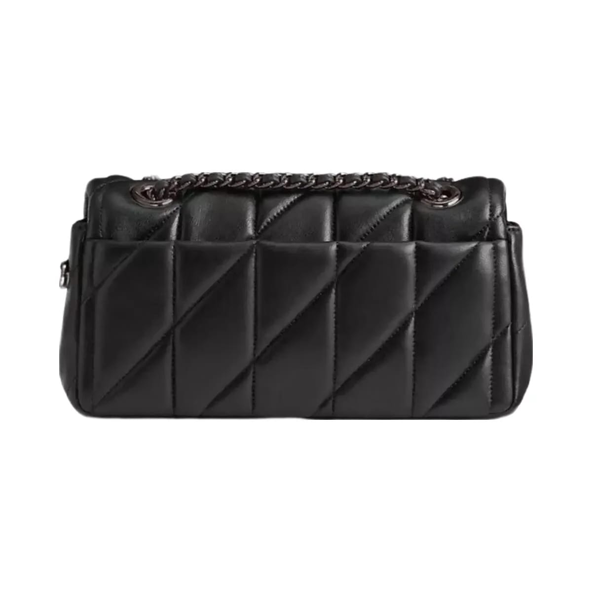 Coach Tabby Shoulder Bag 20 With Pillow Quilting Nappa Leather-Pewter-Black