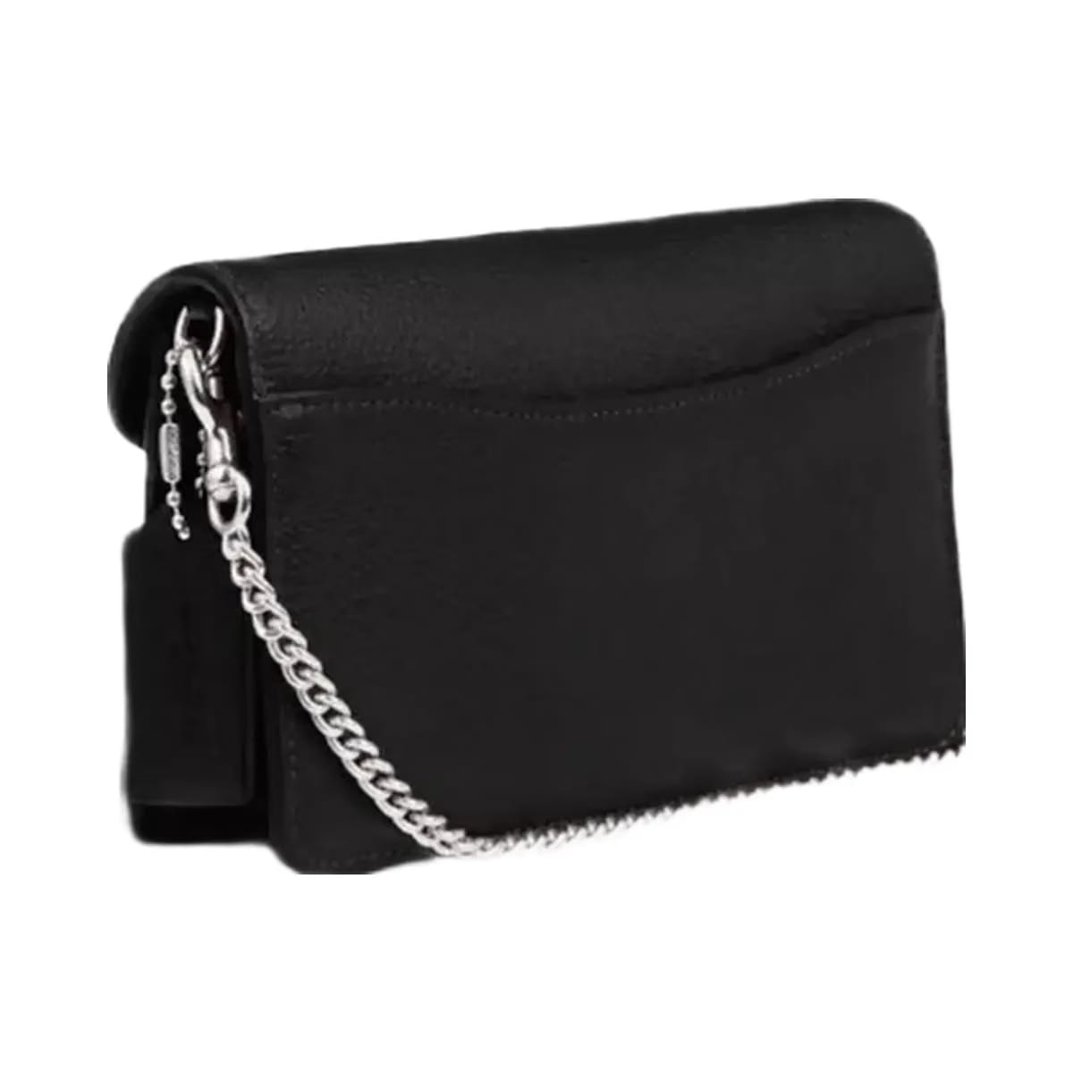 Coach Tabby Chain Clutch in Silver Black