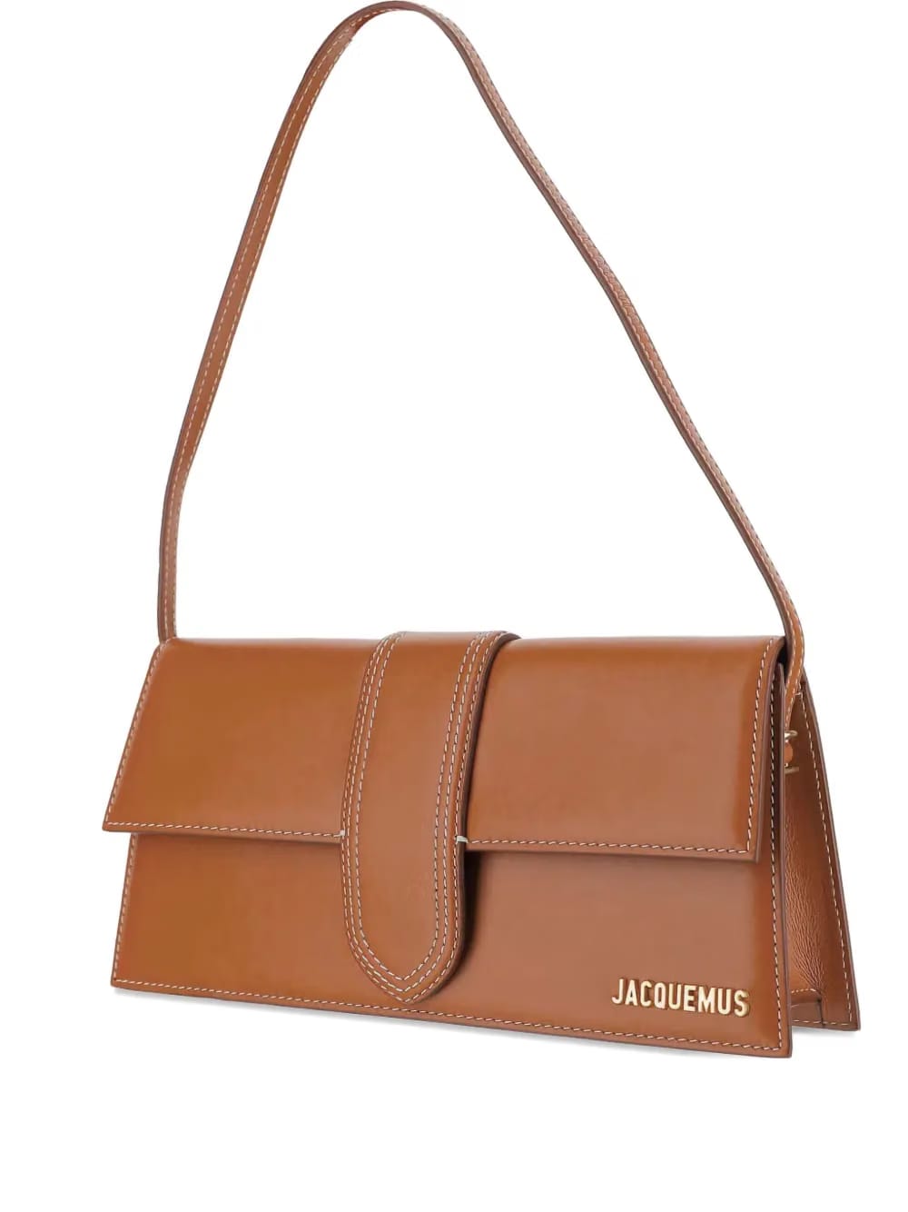 The Long Bambino leather flap-closure shoulder bag