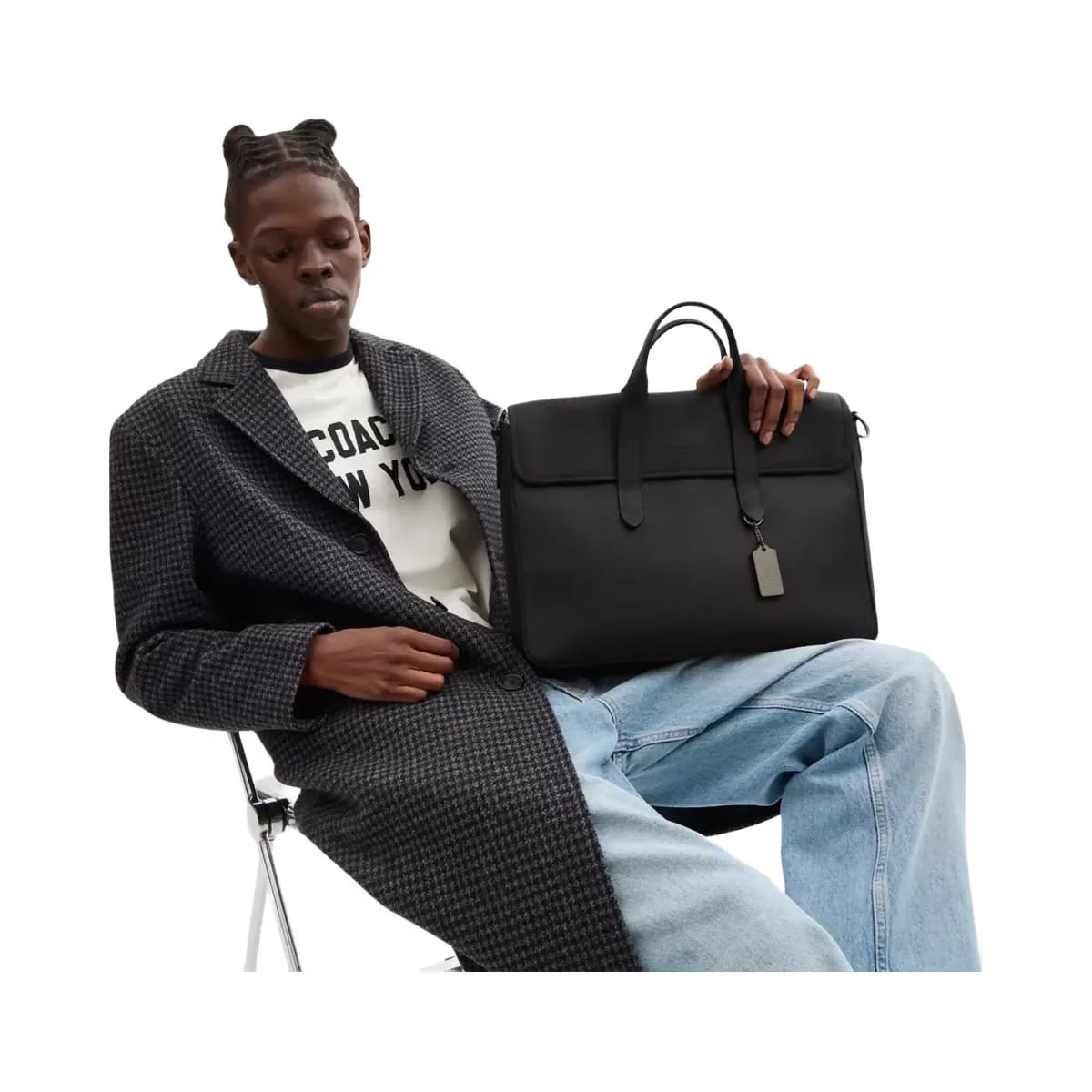 Coach Sullivan Portfolio Brief in Gunmetal Black