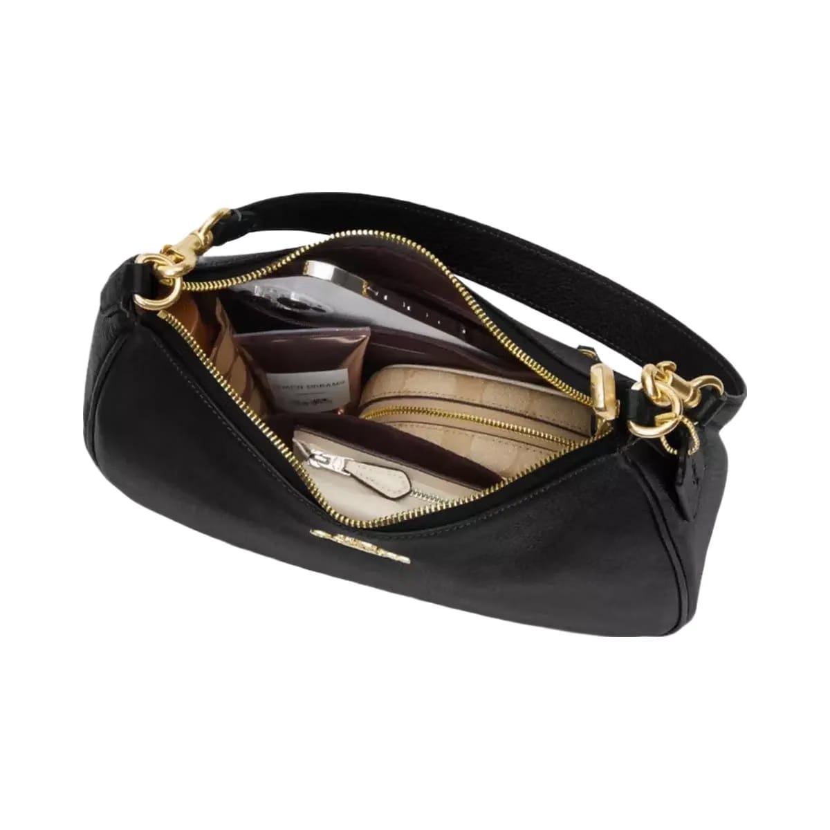 Coach Teri Hobo Bag In Signature Canvas in Silver Sand Taupe