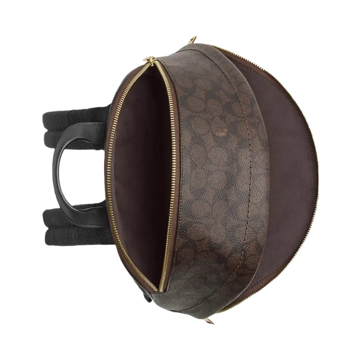 Coach Taylor Small Backpack In Signature Canvas in Gold Walnut Black