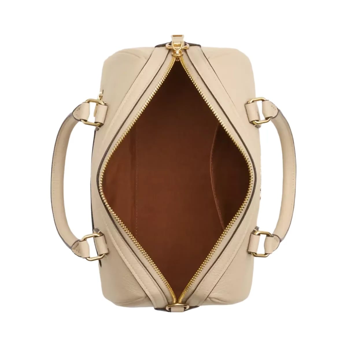 Coach Rowan Satchel Bag in Gold Ivory