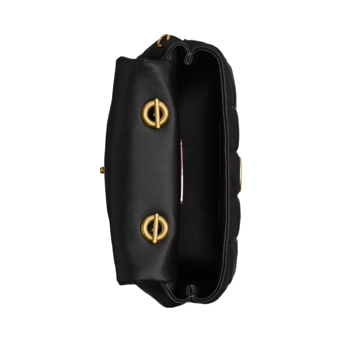 Coach Tabby Top Handle Bag With Quilting in Brass Black