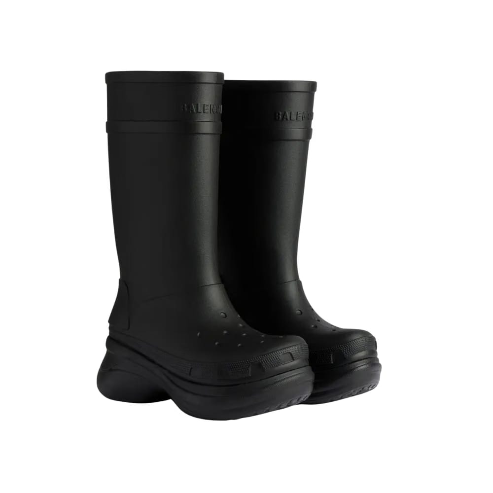 Balenciaga Crocs Boot In Black