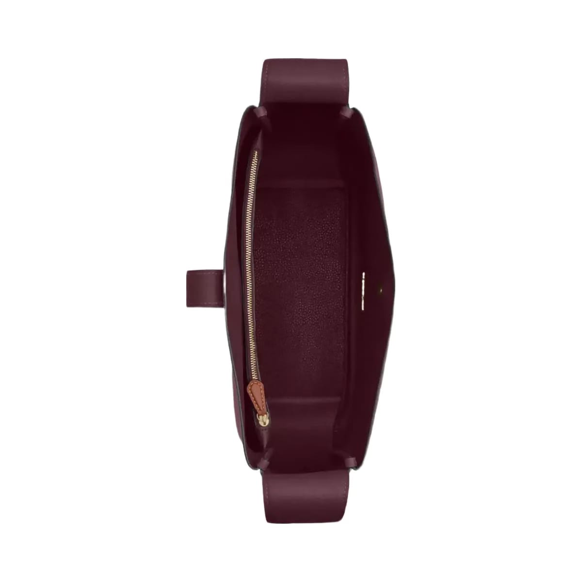 Coach Hadley Large Shoulder Bag in Gold Dark Wine