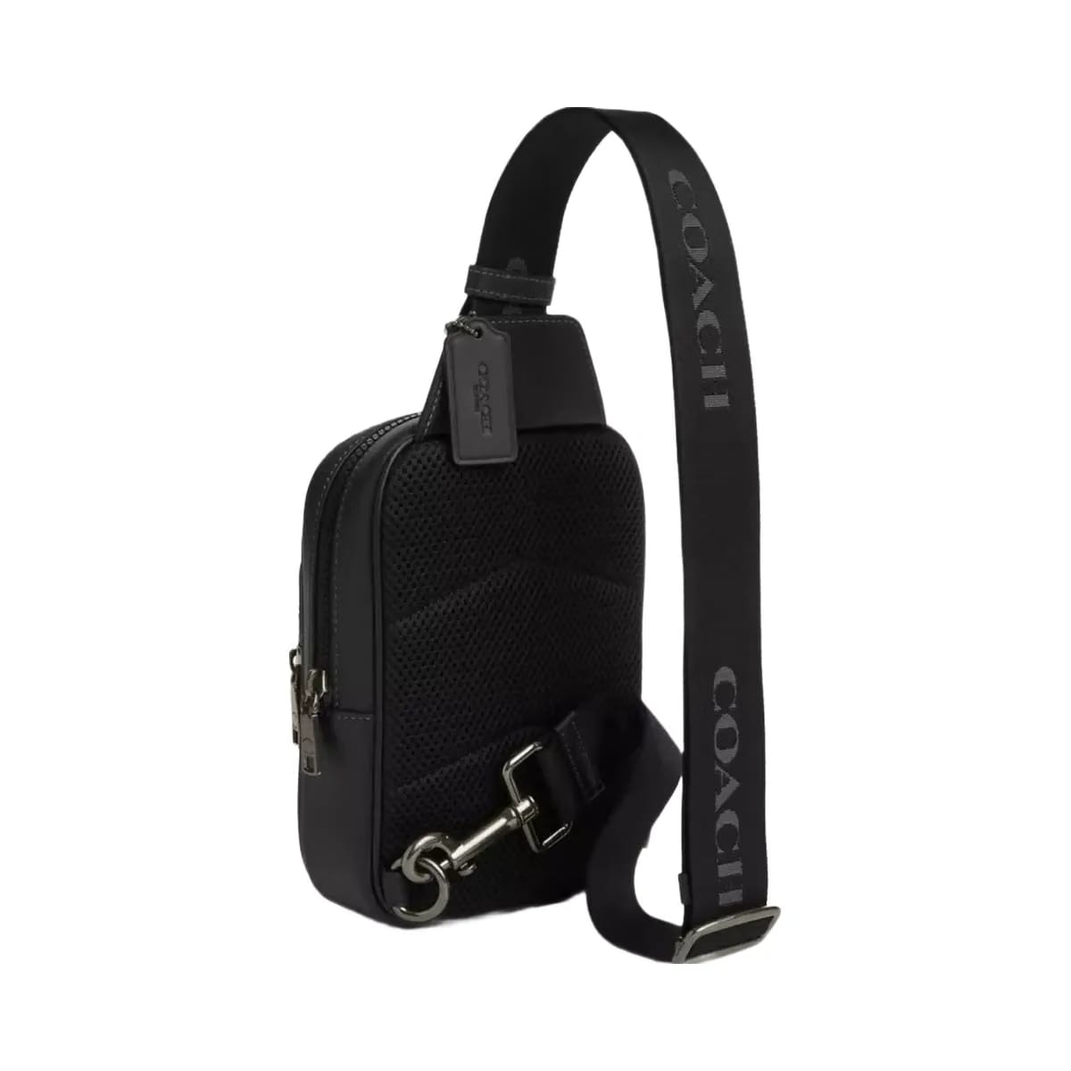 Coach Racer Sling Pack in Gunmetal Black