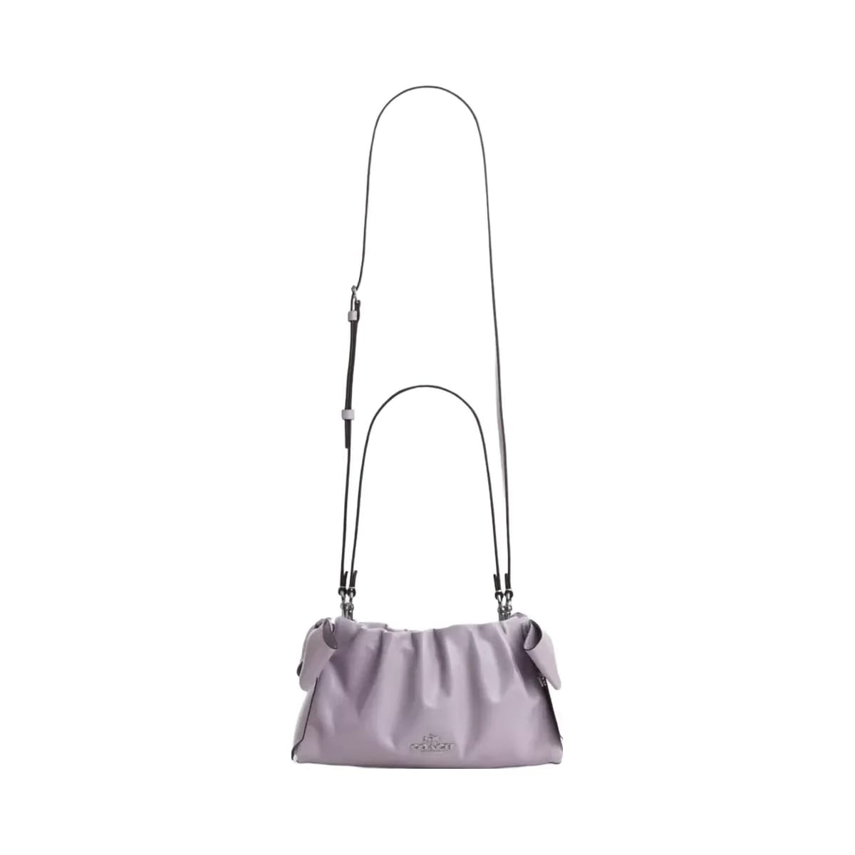 Coach Faye Shoulder Bag With Bows in Silver Light Amethyst
