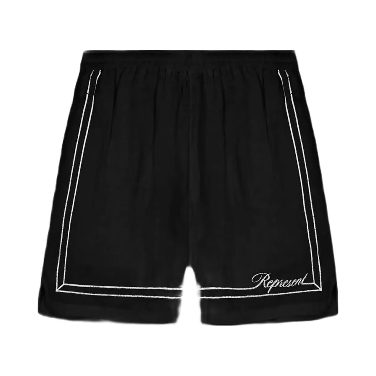 Represent Border Short Jet Black