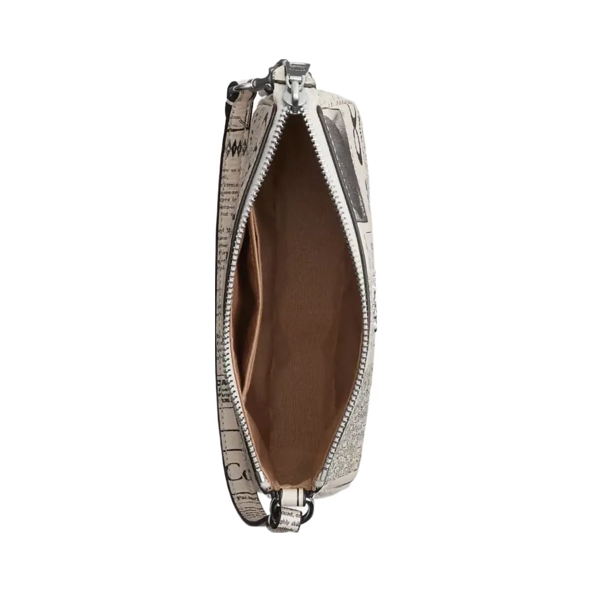 Coach Nolita 19 With Newspaper Print in Silver Chalk Multi