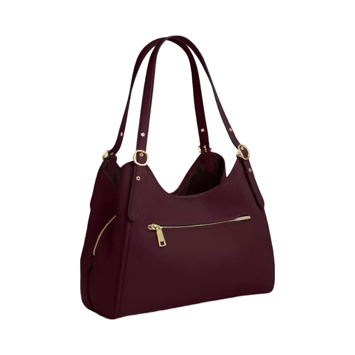 Coach Erin Shoulder Bag in Gold Dark Wine