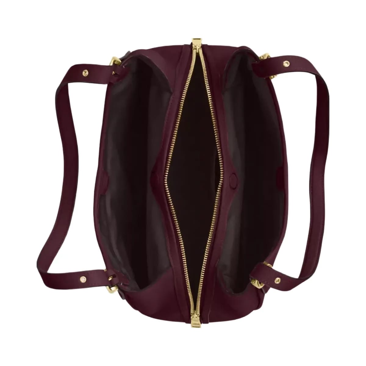 Coach Erin Shoulder Bag in Gold Dark Wine